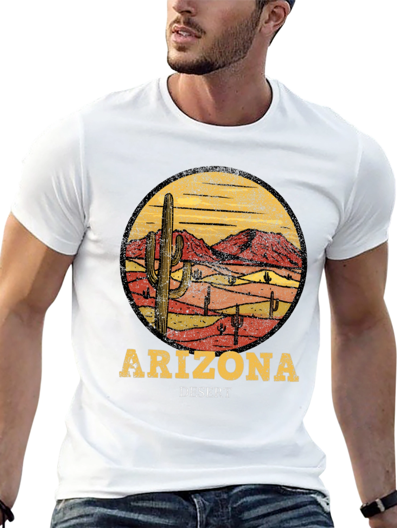 Arizona Desert Graphic T-Shirt - Retro Style Tee