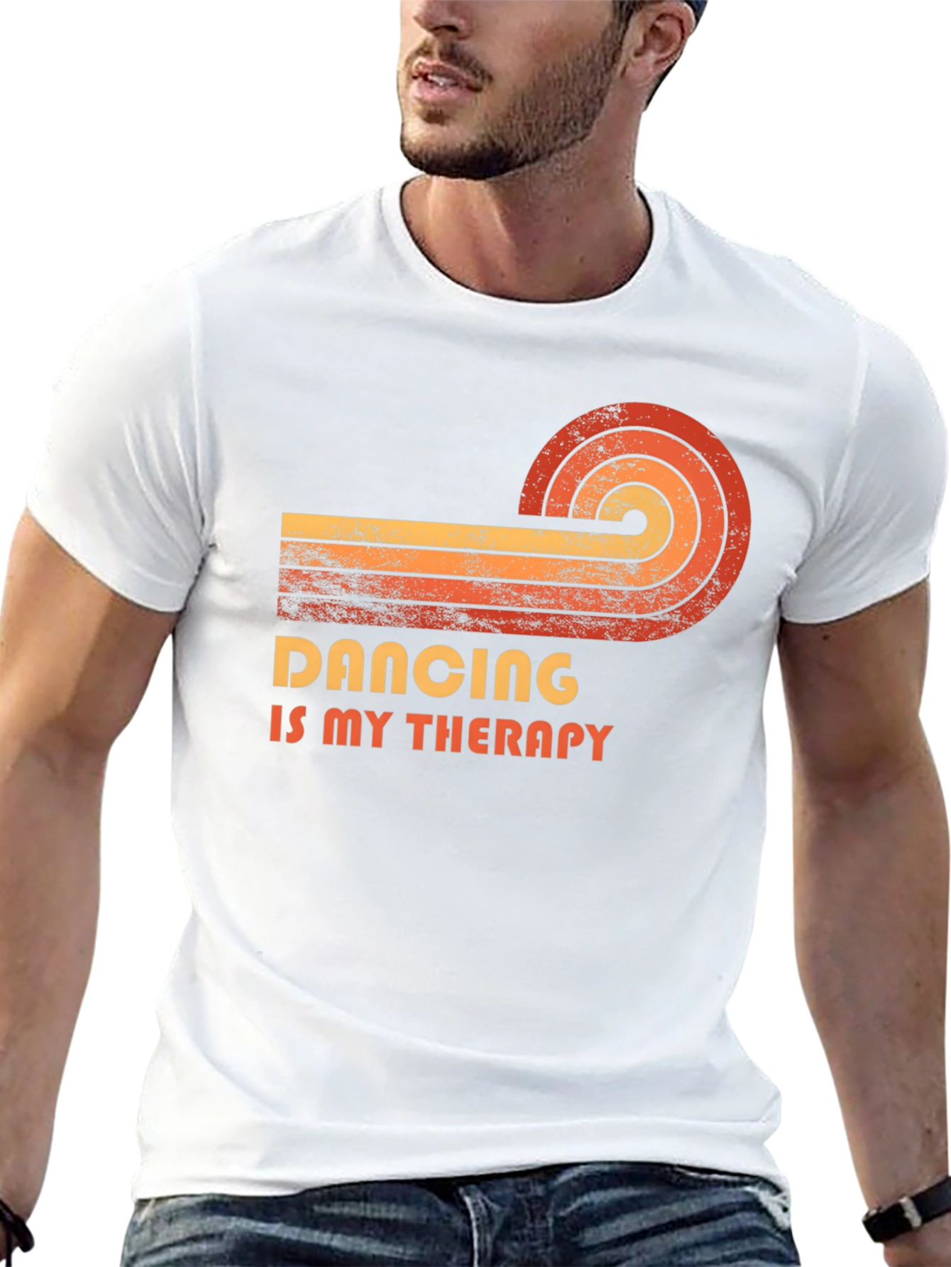Dancing is My Therapy - Retro Style T-Shirt