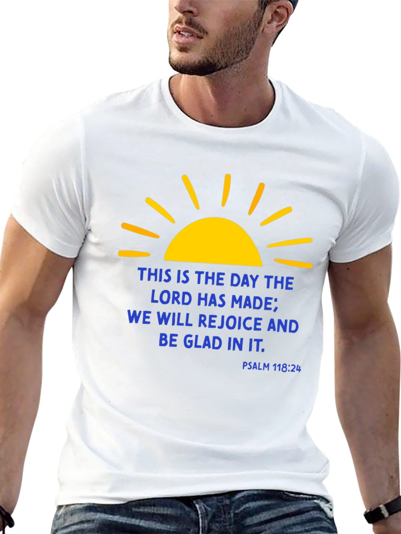 Religious Christian Graphic T-Shirt - Psalm 118:24