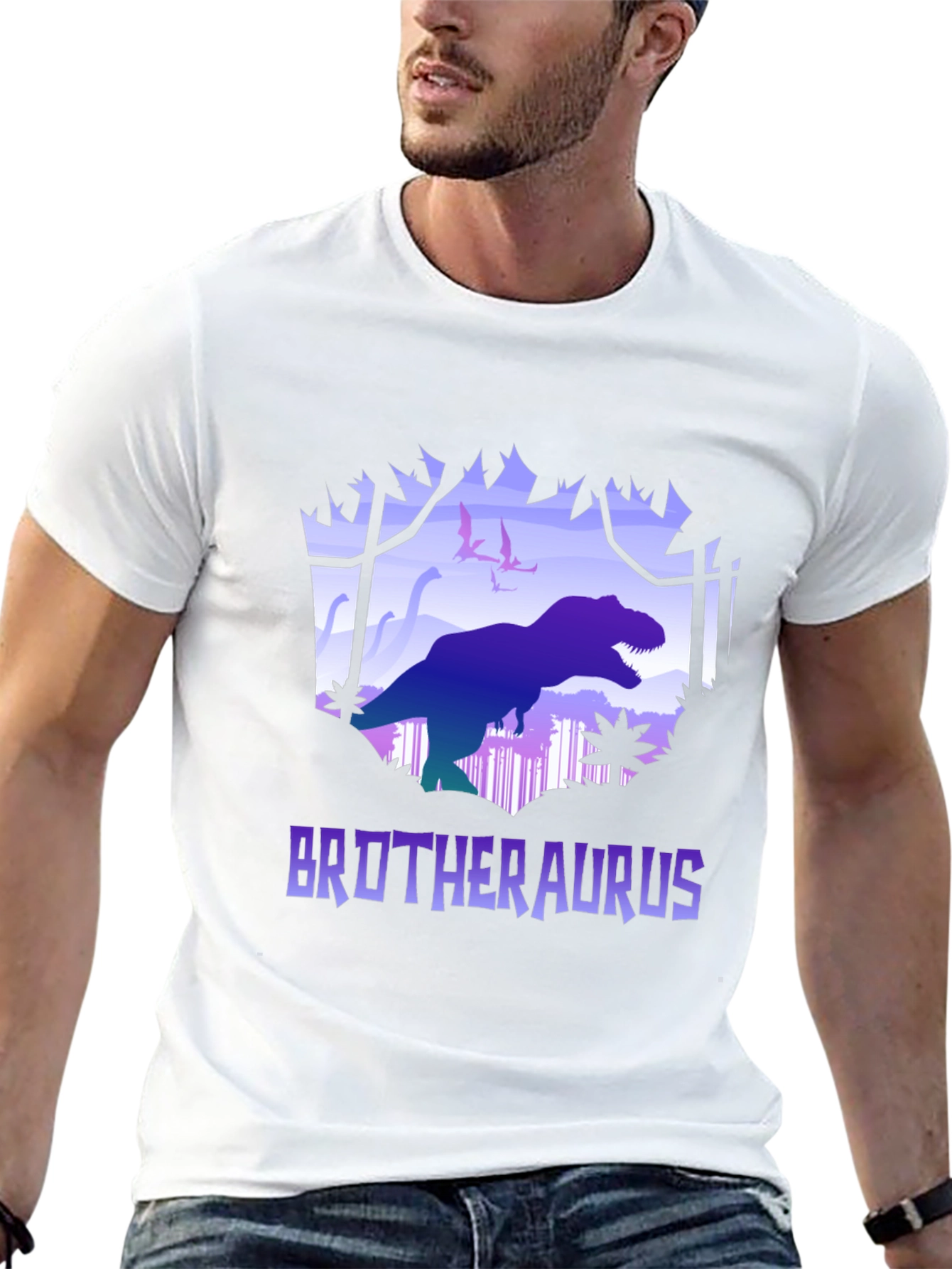 Brotheraurus T-Shirt - Dinosaur Graphic Tee
