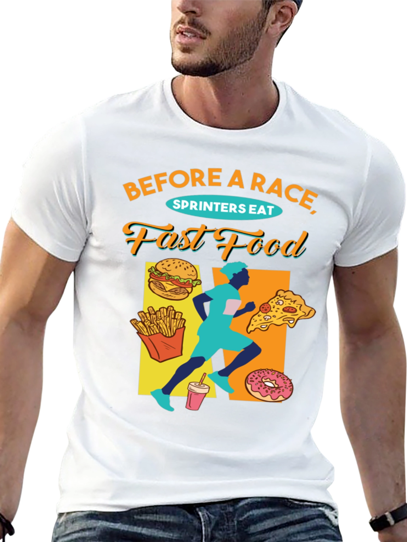 Funny Sprinter Fast Food T-Shirt