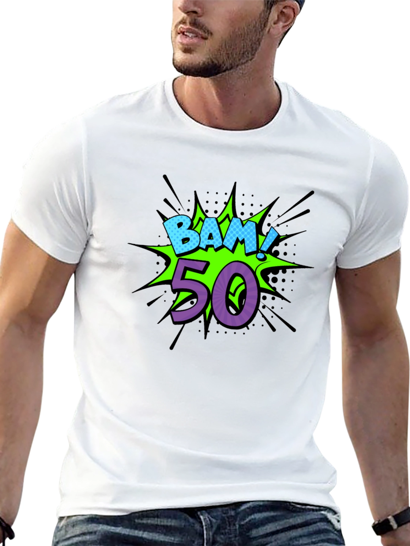 BAM! 50 Black Graphic T-Shirt