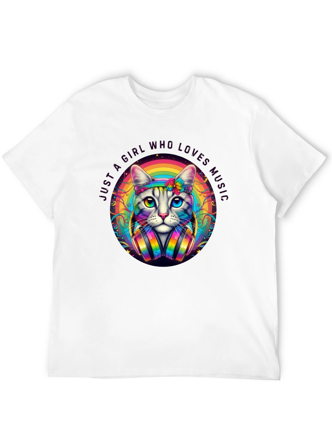Cat Lover Music T-Shirt