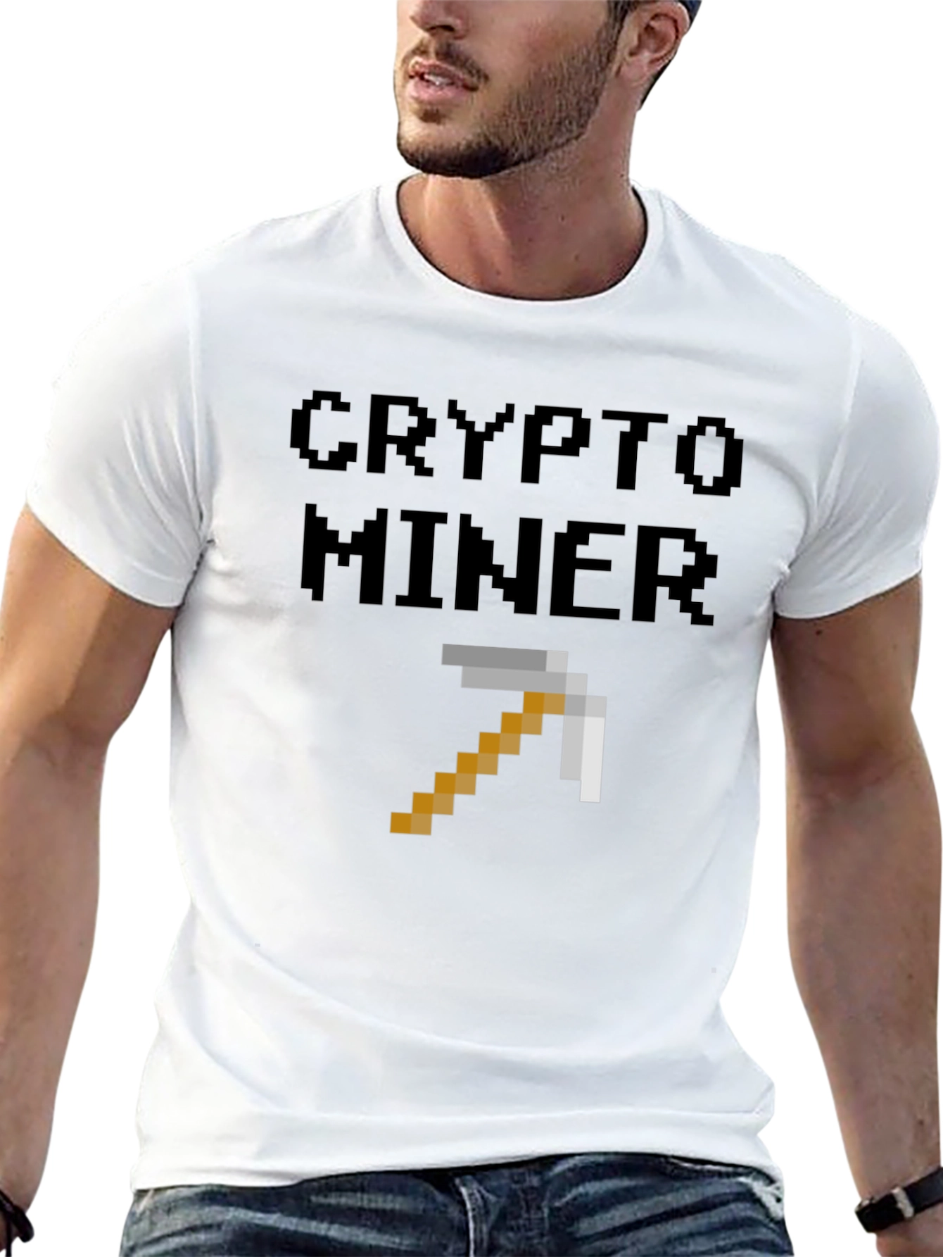 Crypto Miner Pixel Art T-Shirt
