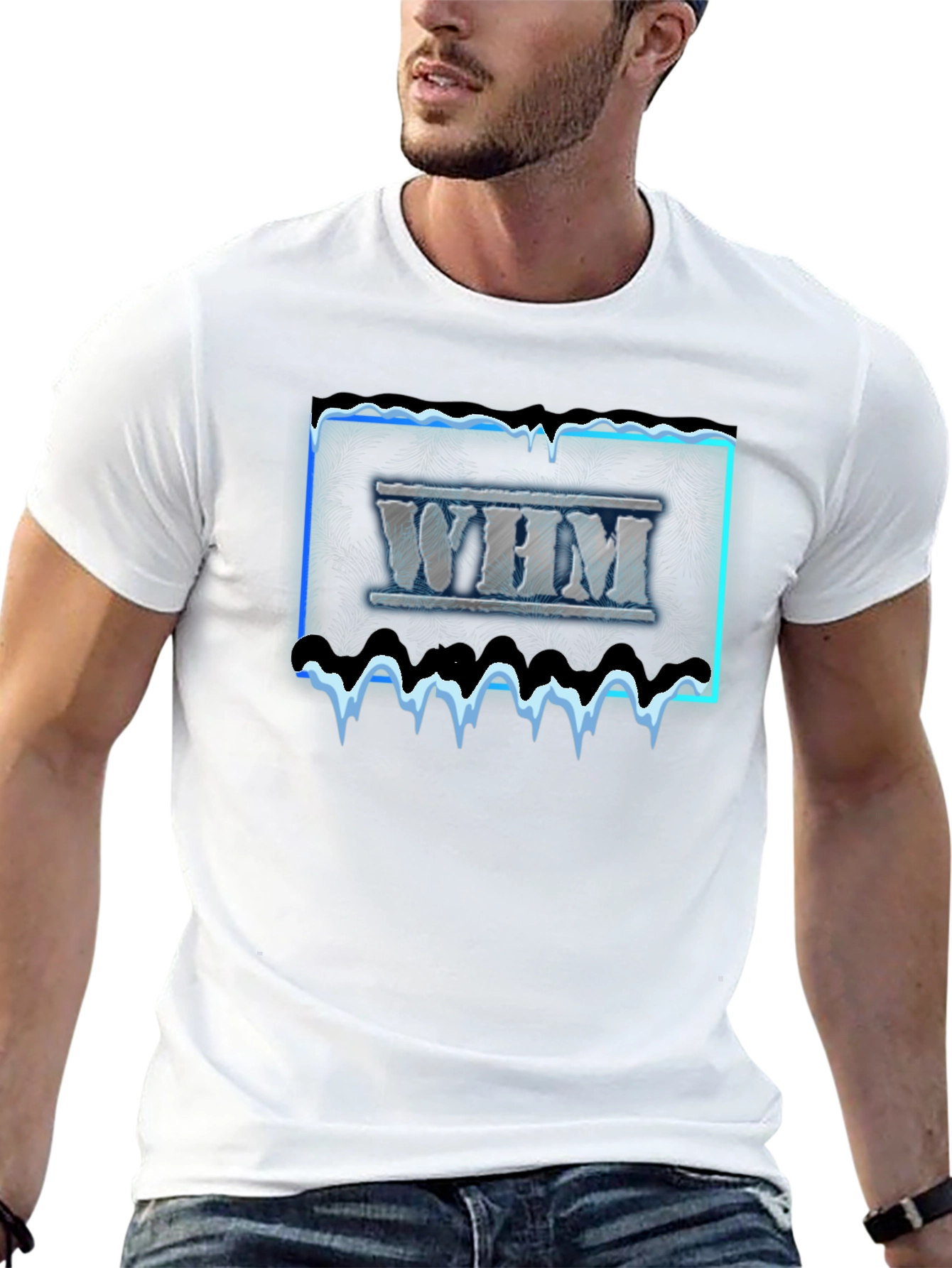 WHM Graphic Tee - Ice Design Black T-Shirt