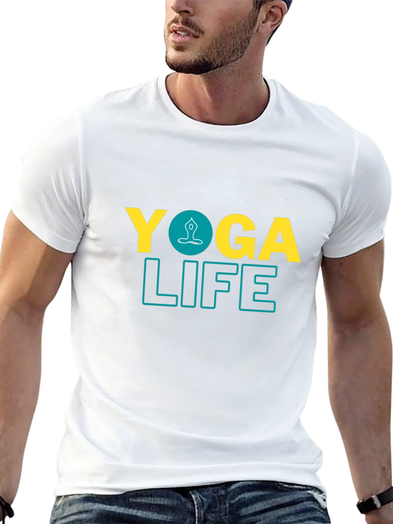 Yoga Life Black Graphic Tee