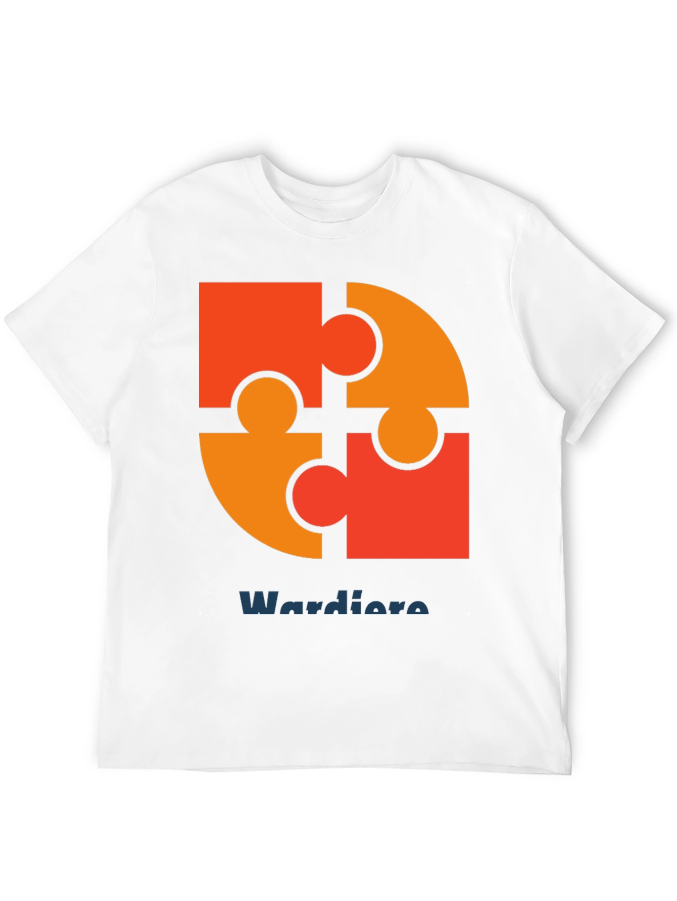 Puzzle Piece Graphic Tee - Wardiore Printed T-Shirt