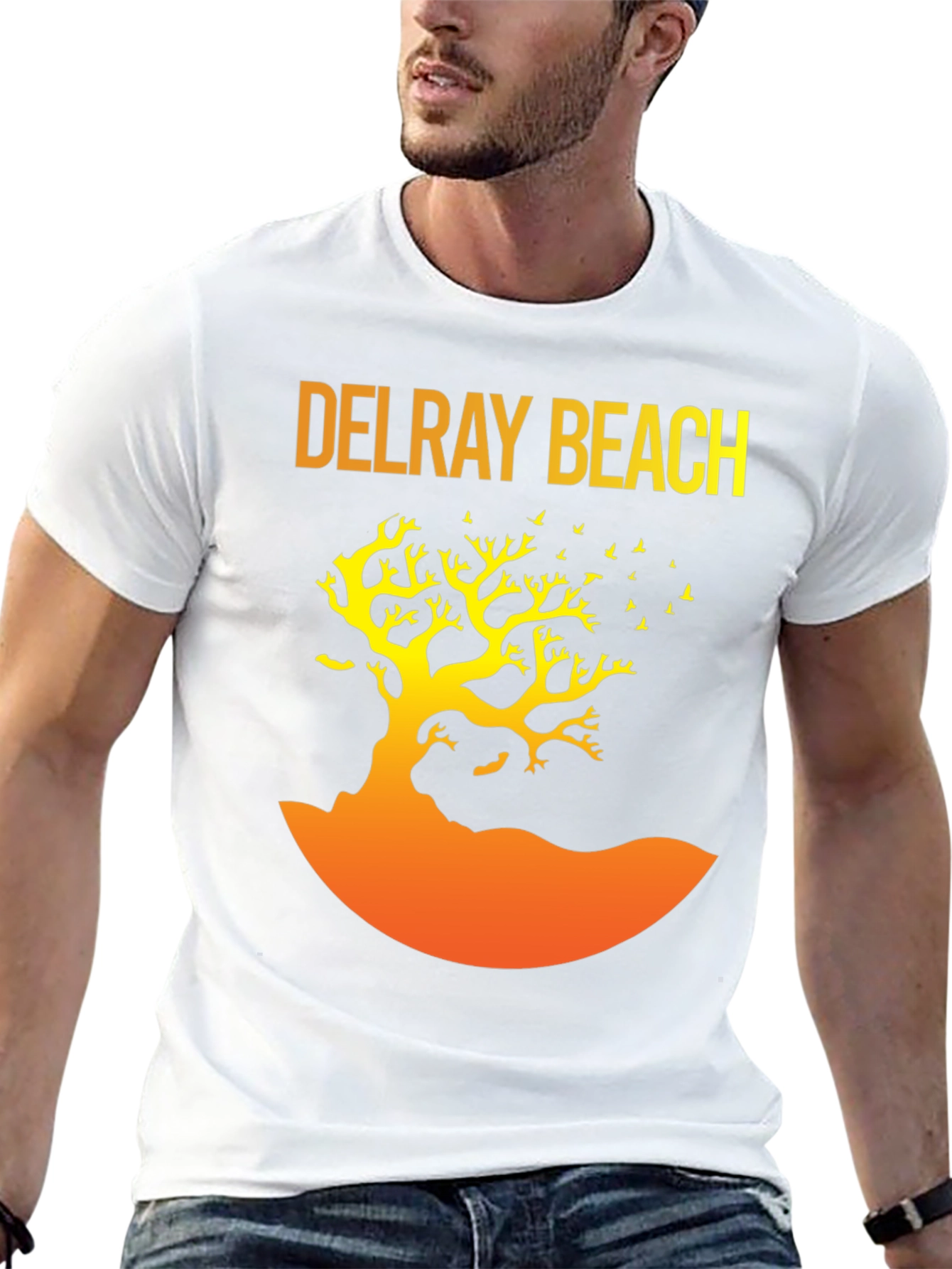 Delray Beach Tree Graphic T-Shirt