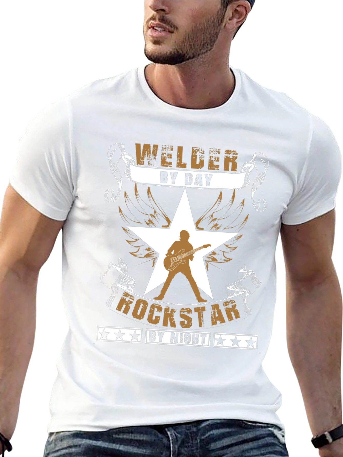 Welder by Day Rockstar by Night Graphic Tee