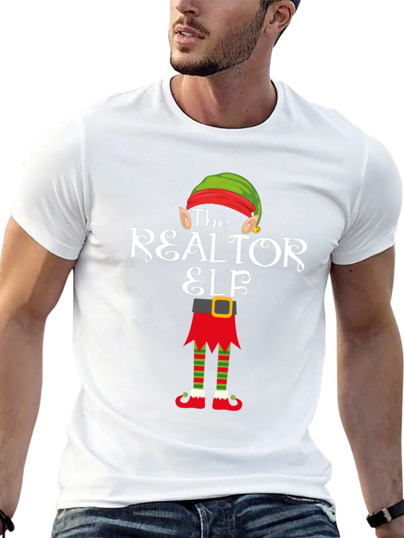The Realtor Elf Christmas T-Shirt
