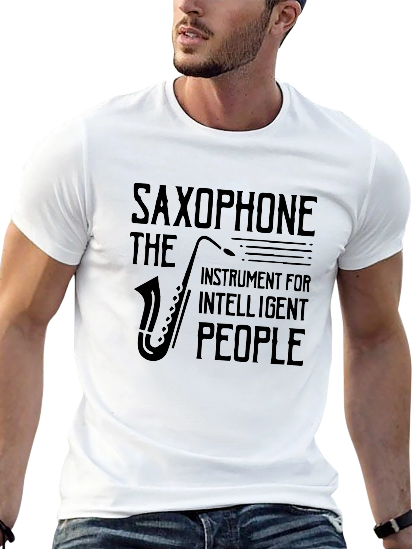 Saxophone Instrument T-Shirt - Intelligent People Design