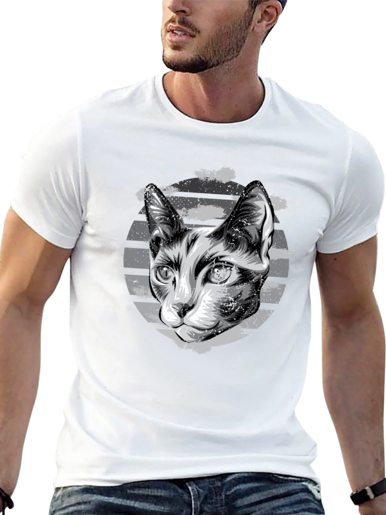 Cool Cat Graphic T-Shirt