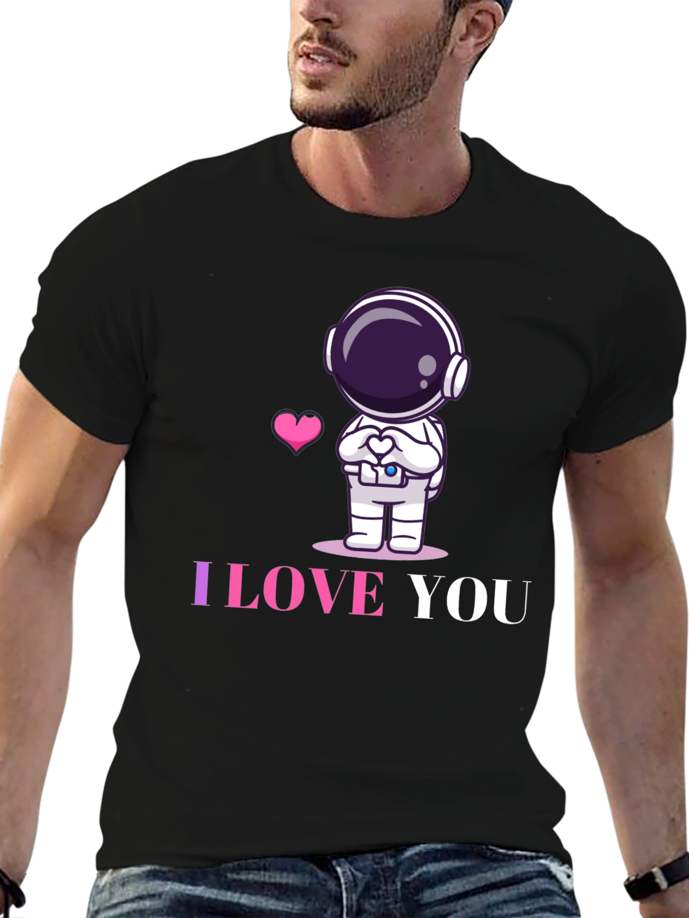 I Love You Astronaut Graphic Tee