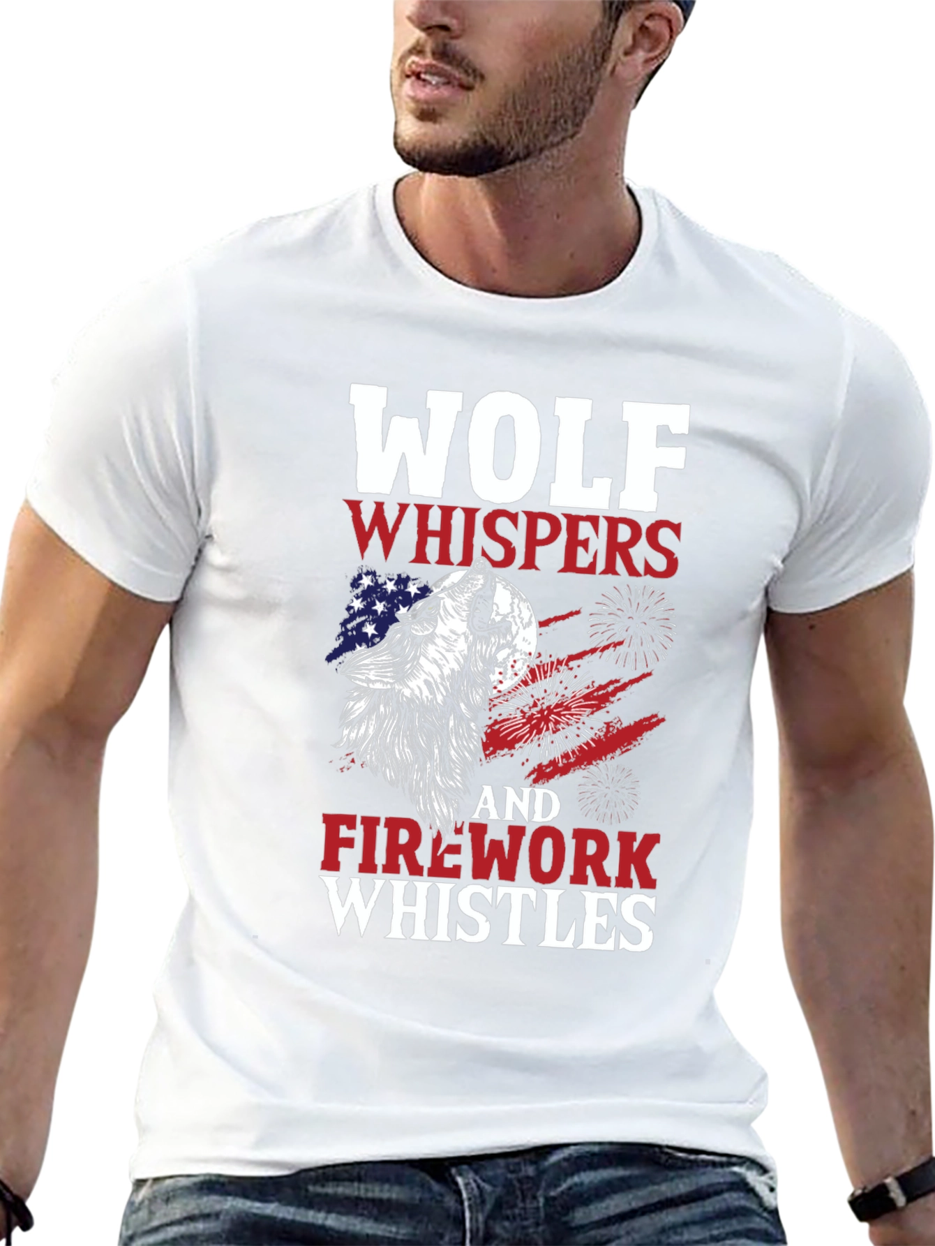 Wolf Whispers & Fireworks Whistles T-Shirt