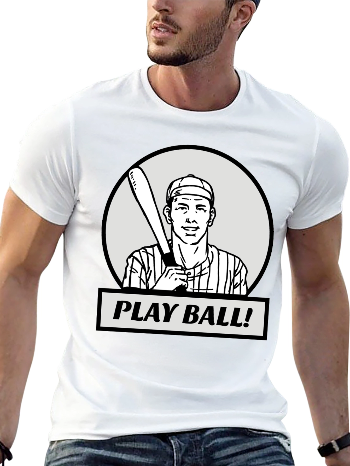 Play Ball Baseball Graphic T-Shirt