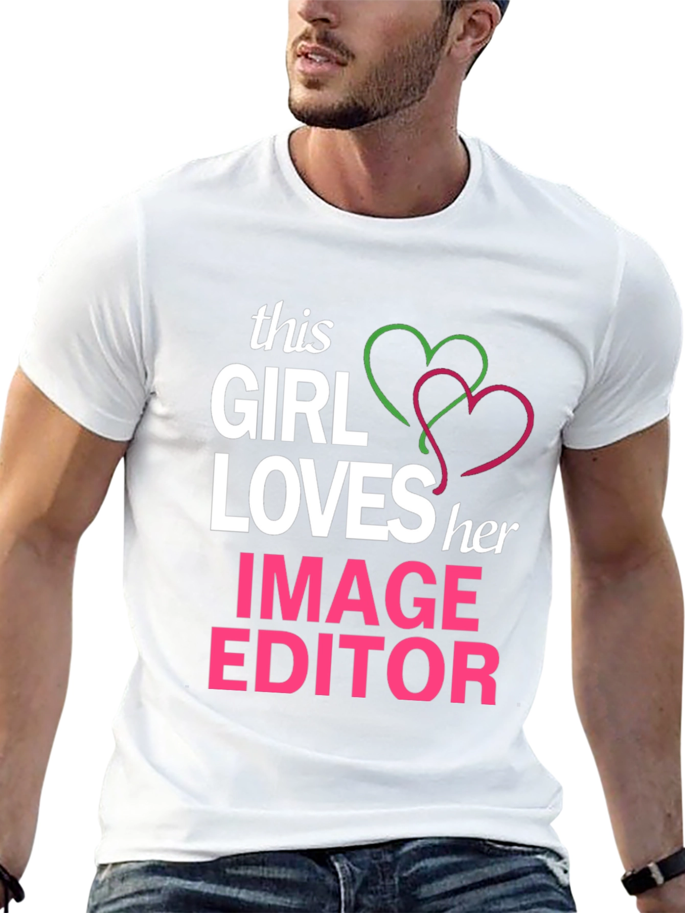 Girl Loves Image Editor Graphic T-Shirt