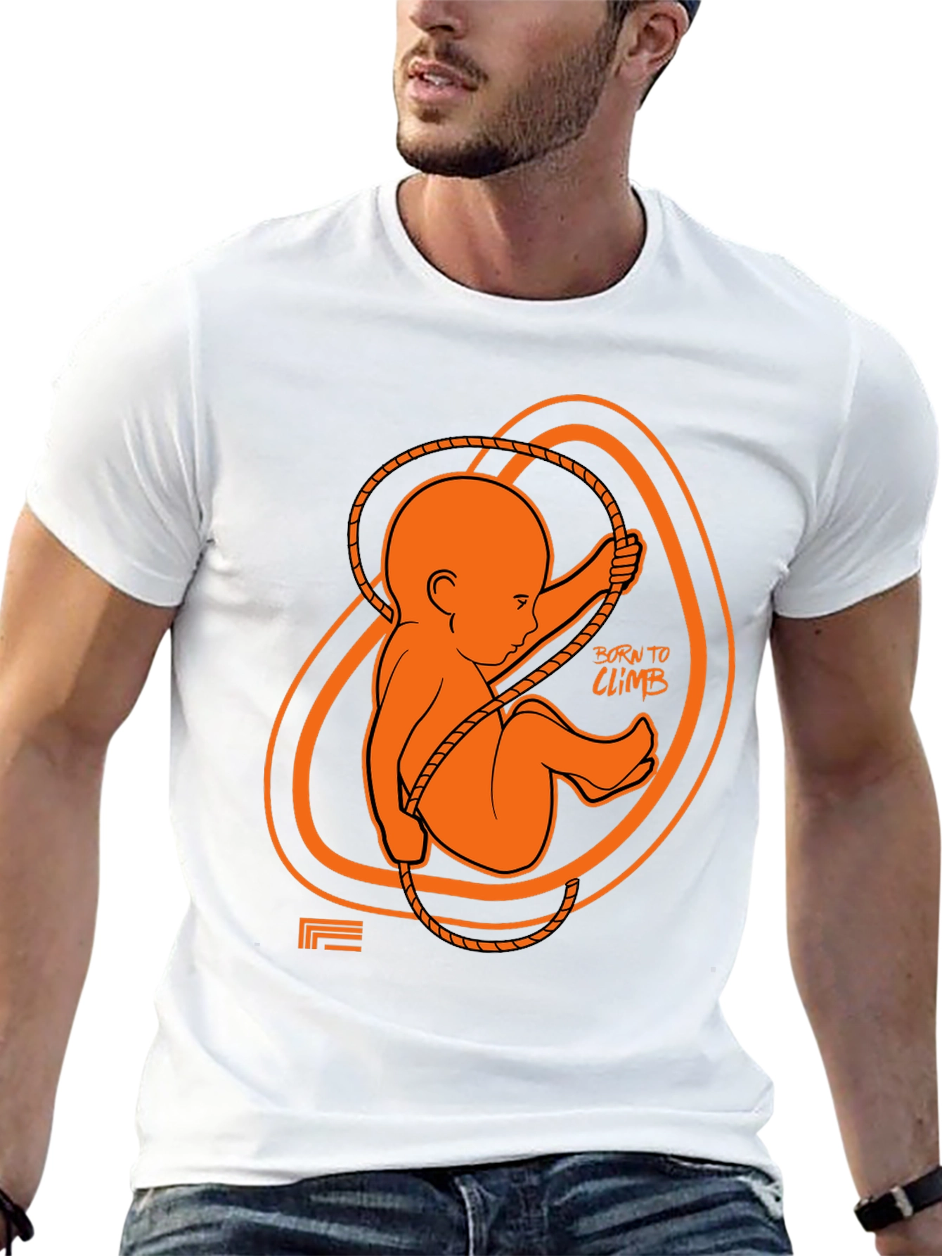 Born to Climb Black Graphic Tee