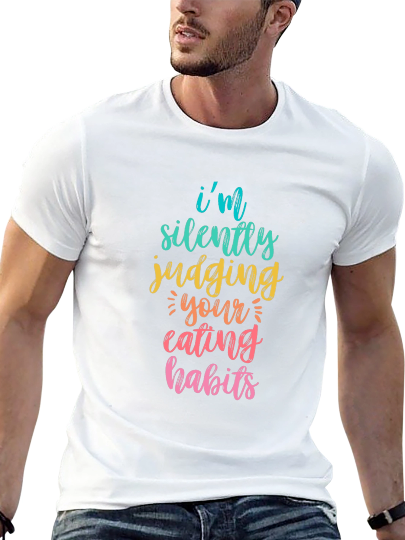 Funny Graphic Tee: Silently Judging Your Eating Habits T-Shirt