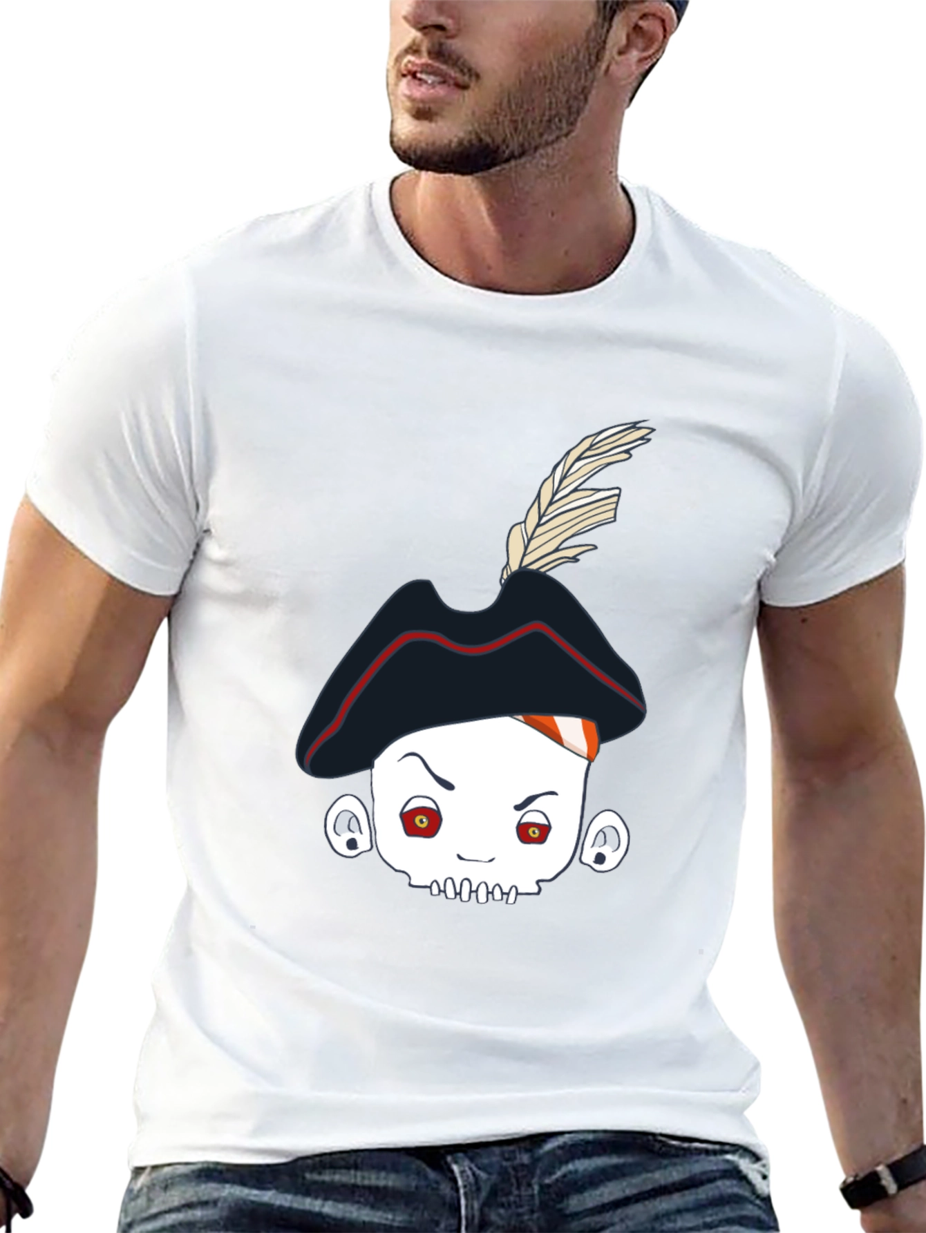 Pirate Skull Tee - Unique Graphic T-Shirt