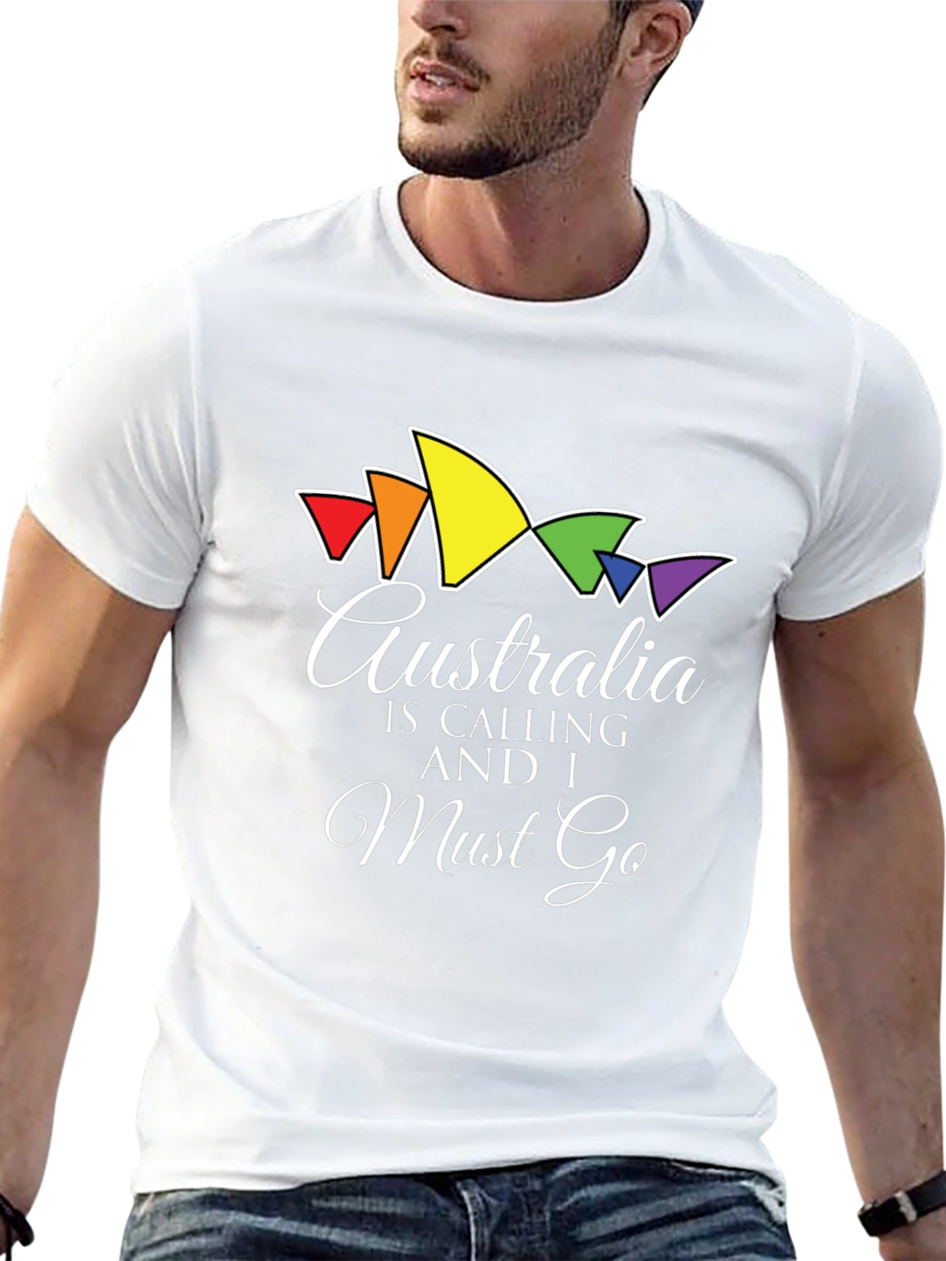 Australia Calling T-Shirt - Stylish Black Tee