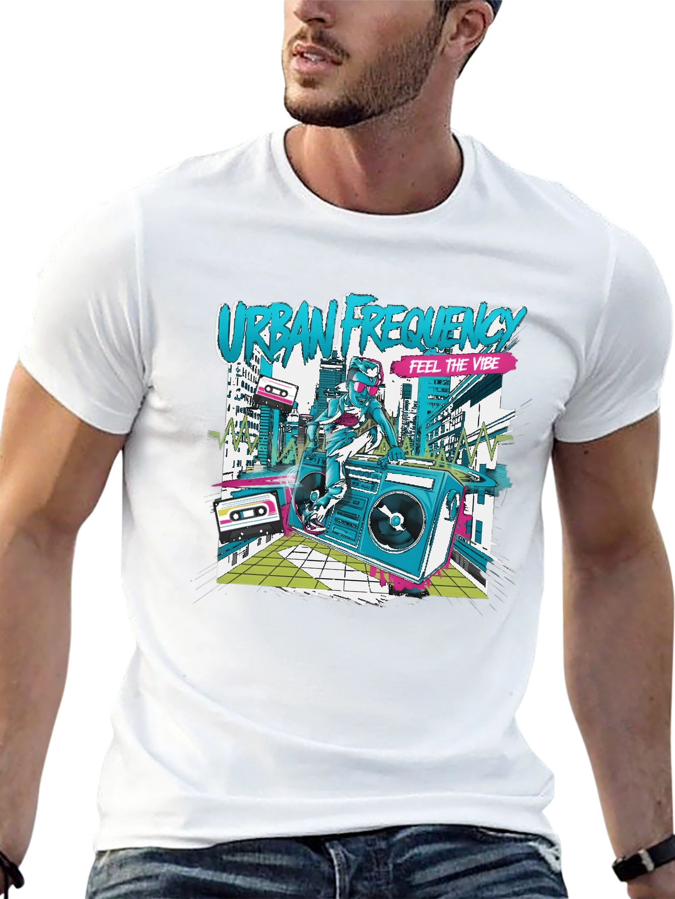 Urban Frequency Graphic Tee - Feel the Vibe!
