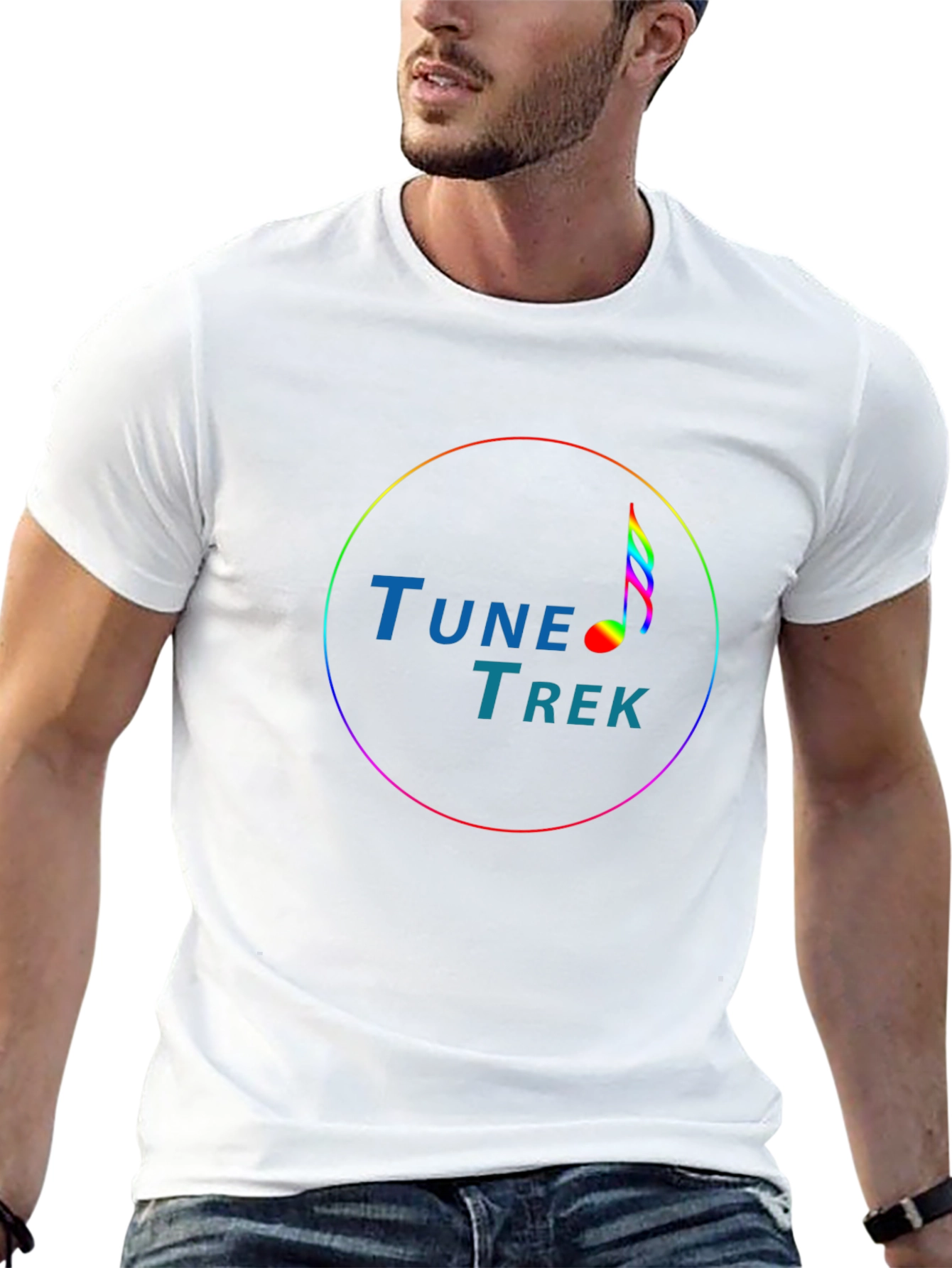 Tune Trek Black T-Shirt Music Lover Tee