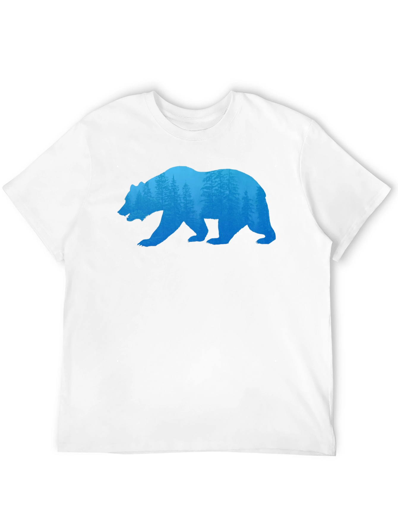Bear Silhouette Forest Graphic Tee