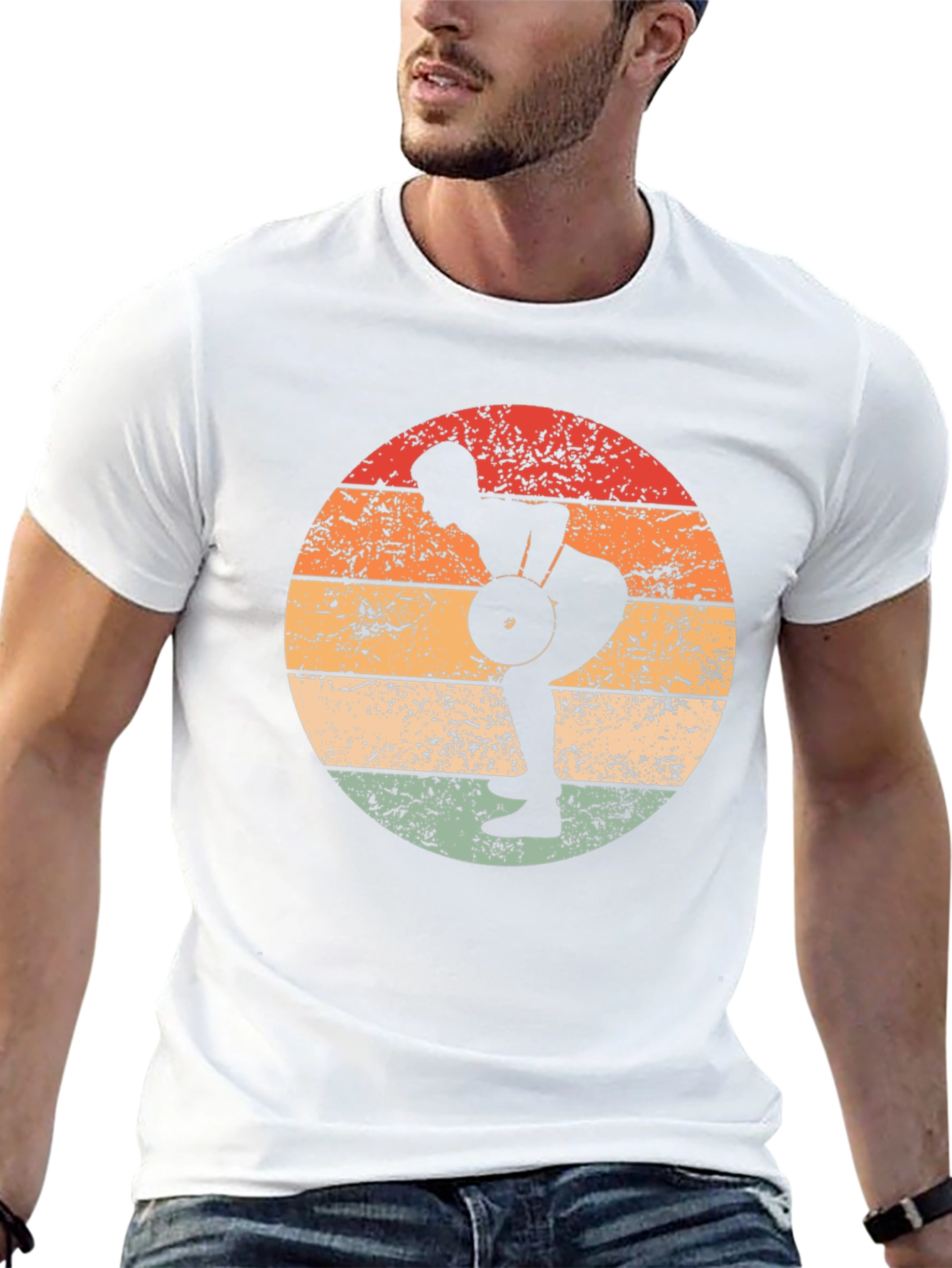 Retro Weightlifting T-Shirt - Fitness Apparel