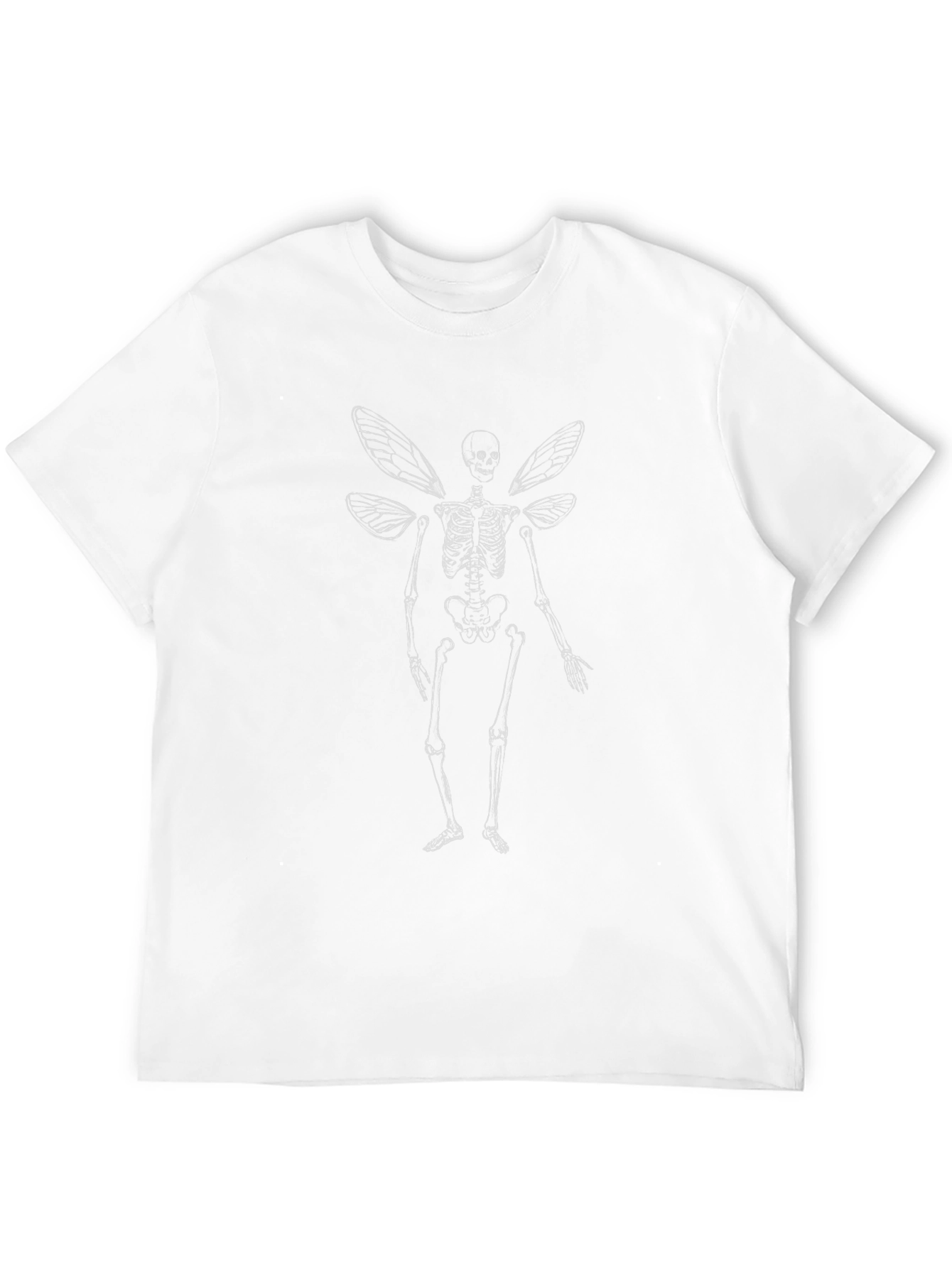 Skeleton Fairy Graphic T-Shirt - Dark Humor Tee