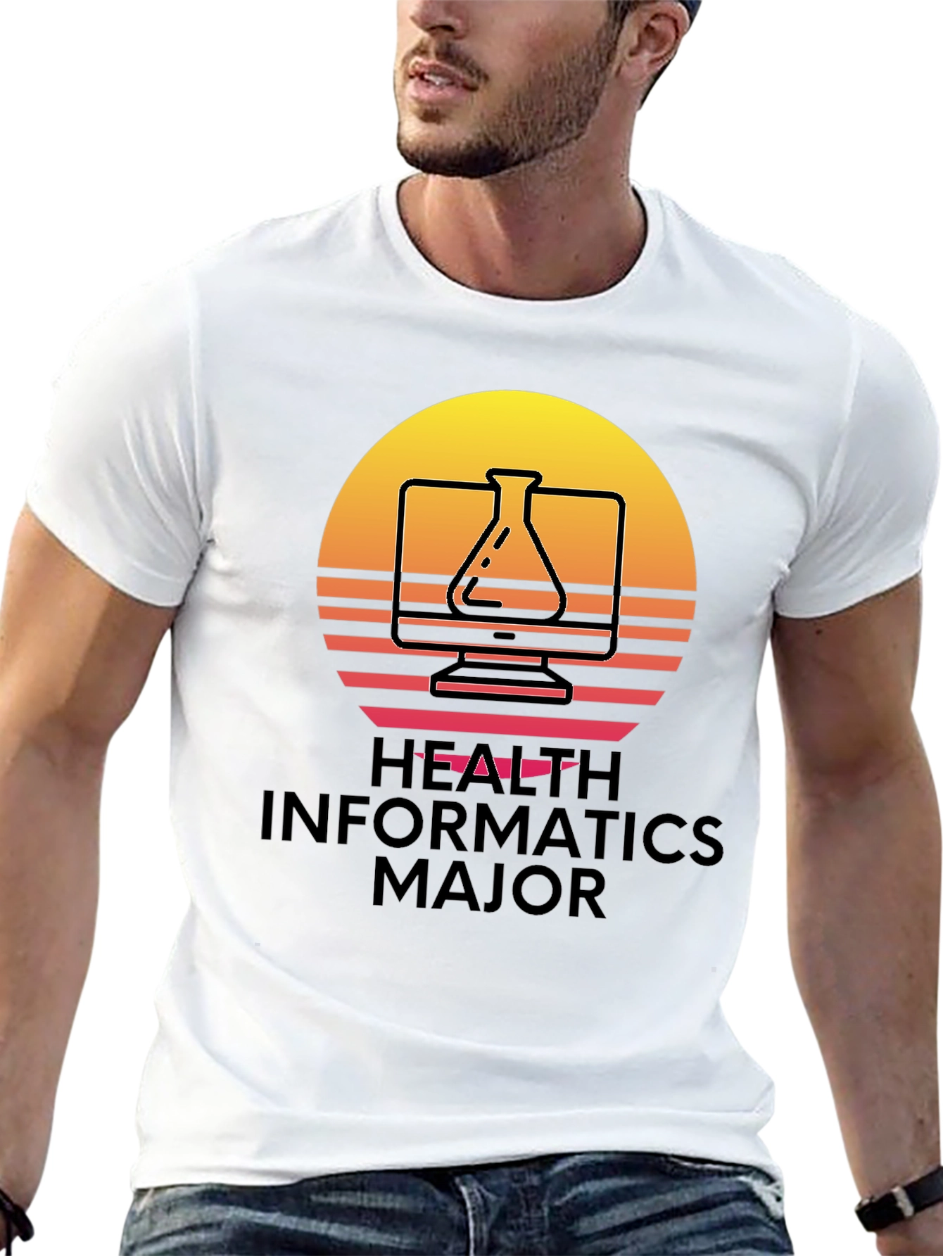 Health Informatics Major T-Shirt Retro Design