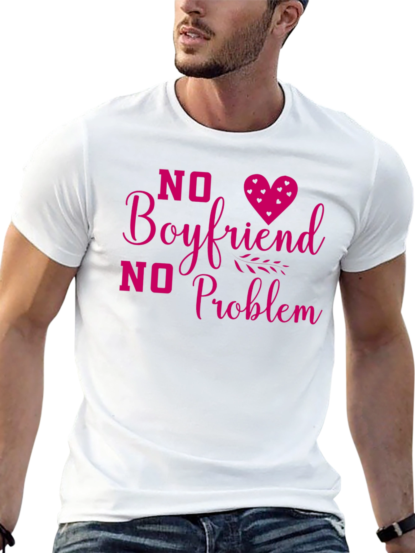 No Boyfriend No Problem Graphic T-Shirt