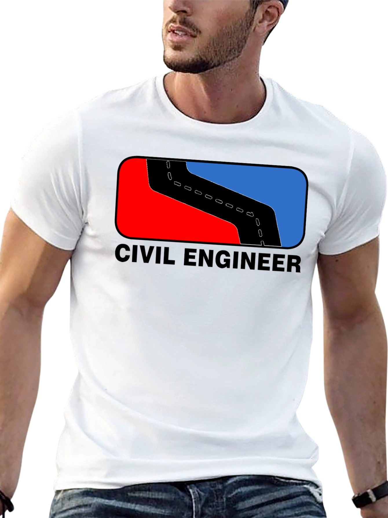 Civil Engineer T-Shirt Road Design