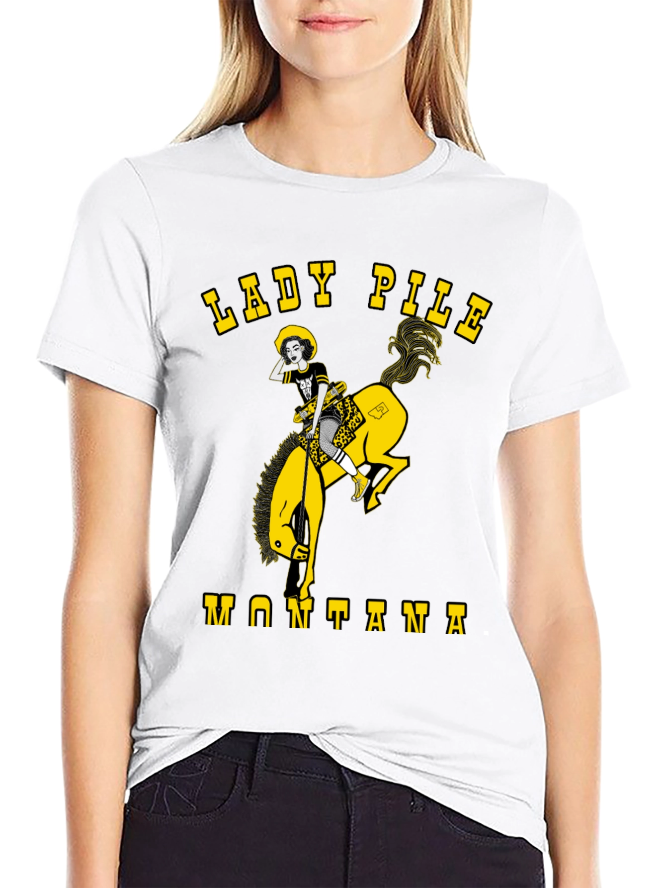 Lady Pile Montana Graphic Tee