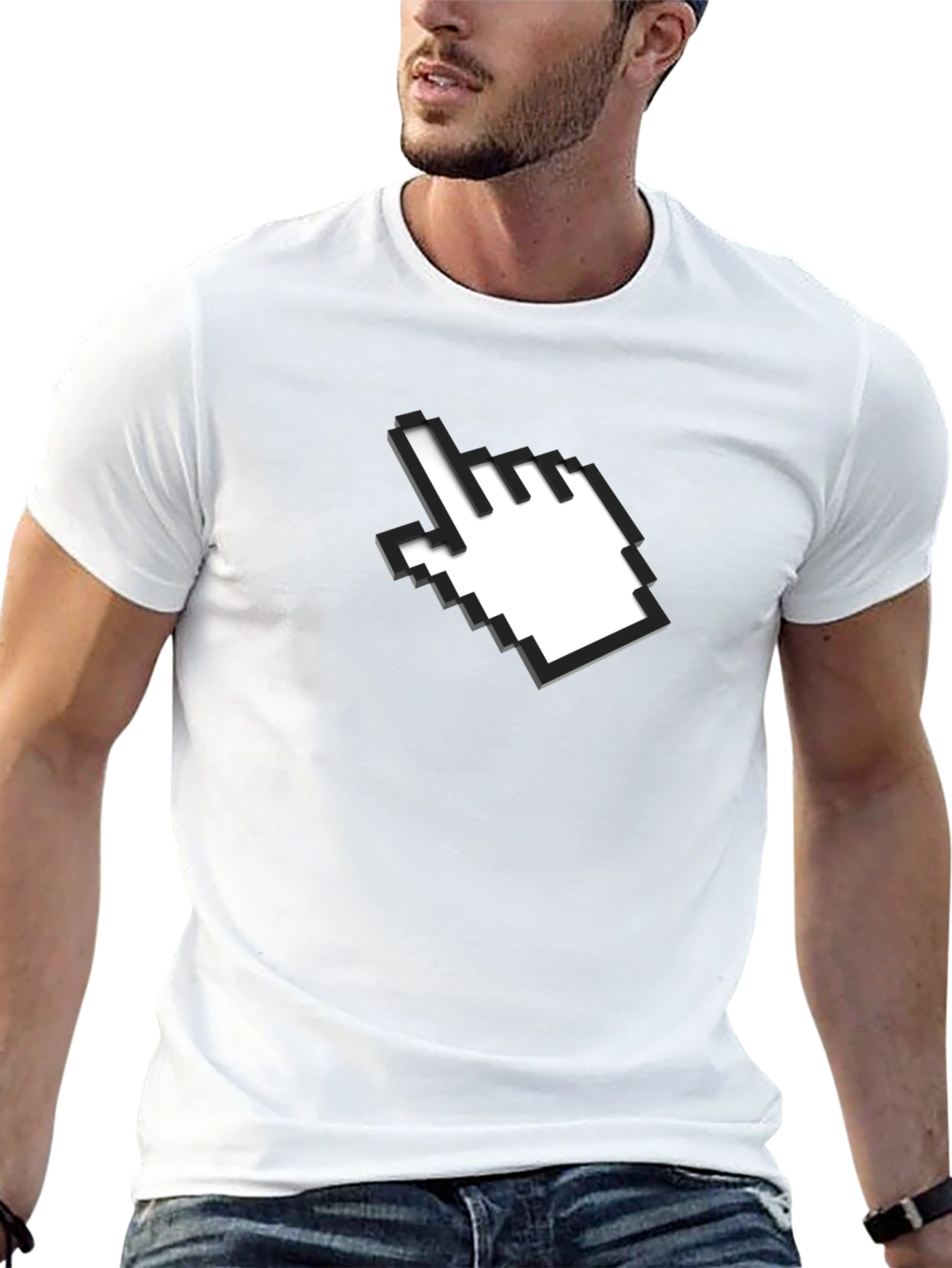 Cursor Graphic Black T-Shirt