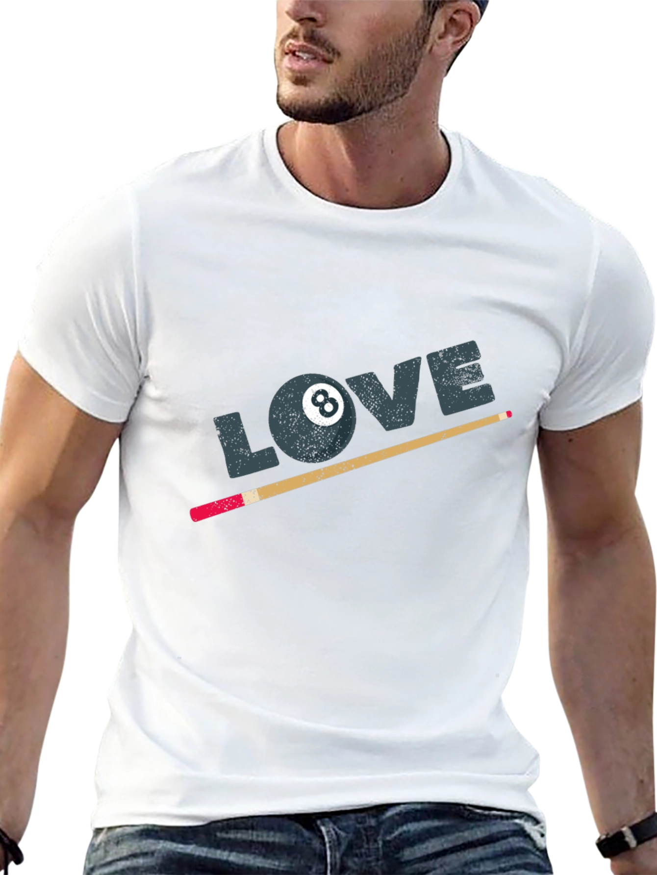 8-Ball LOVE Graphic T-Shirt
