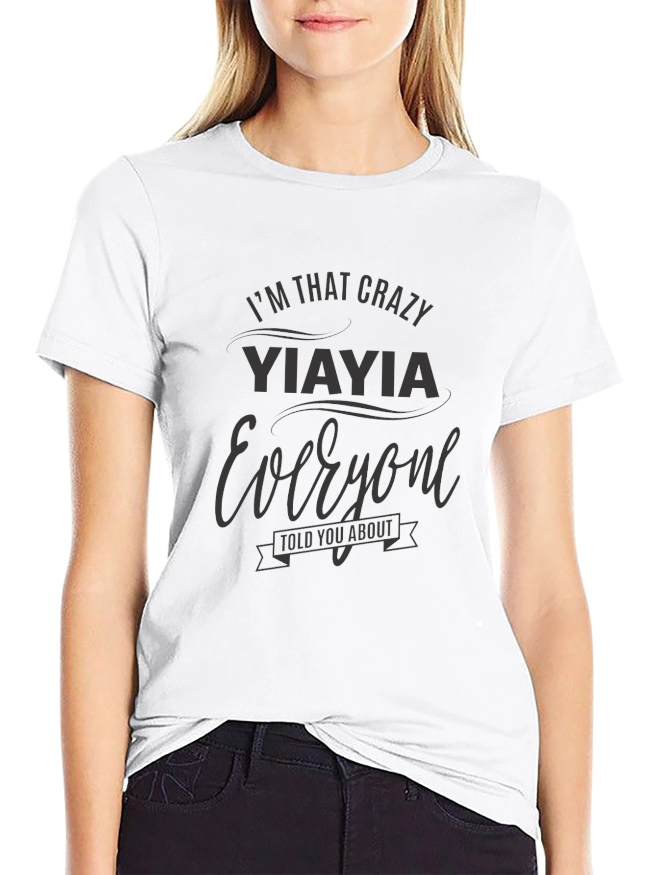 Crazy Yiayia T-Shirt - Fun Family Tee