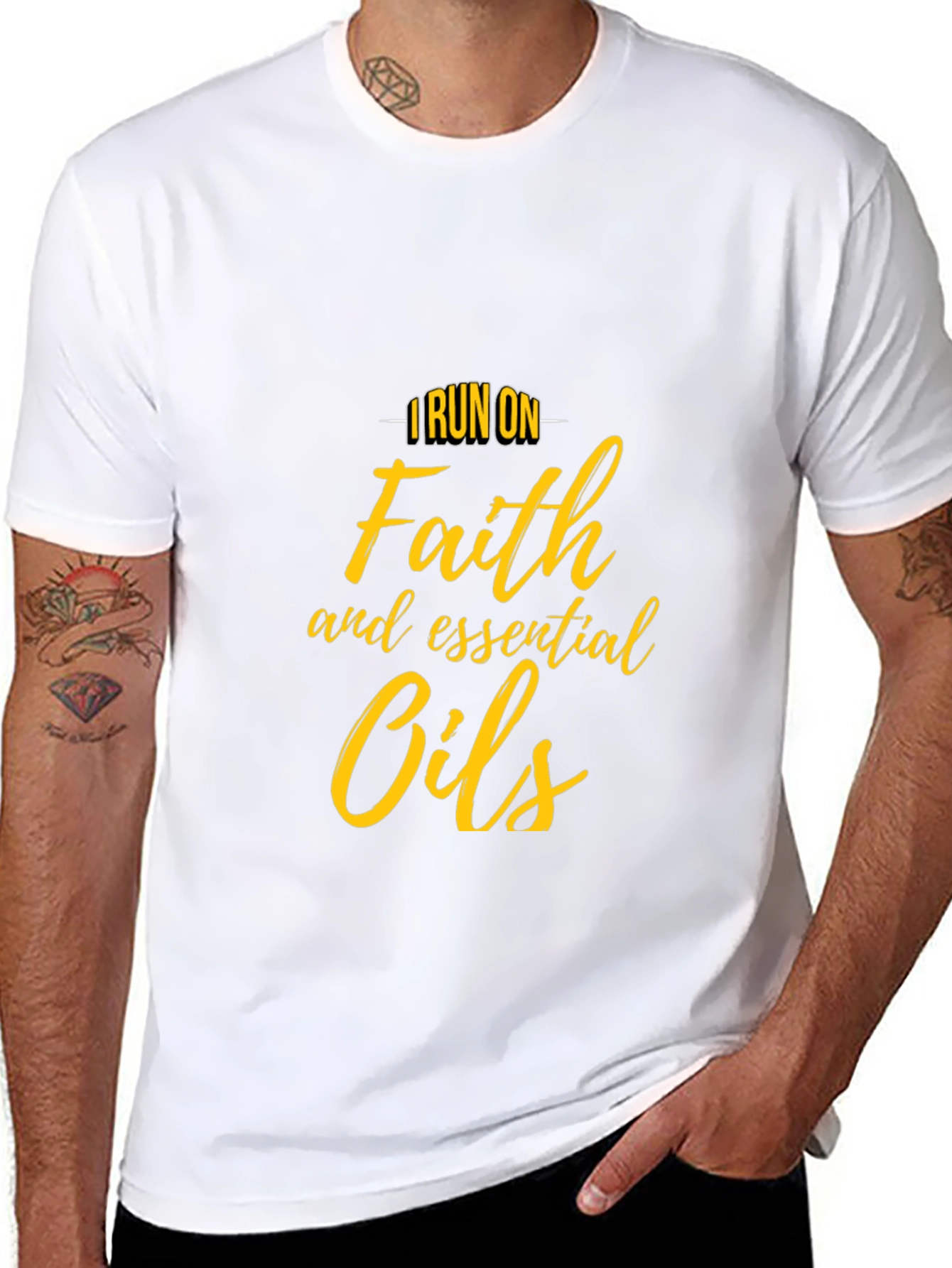 Faith & Essential Oils T-Shirt - Stylish Comfort