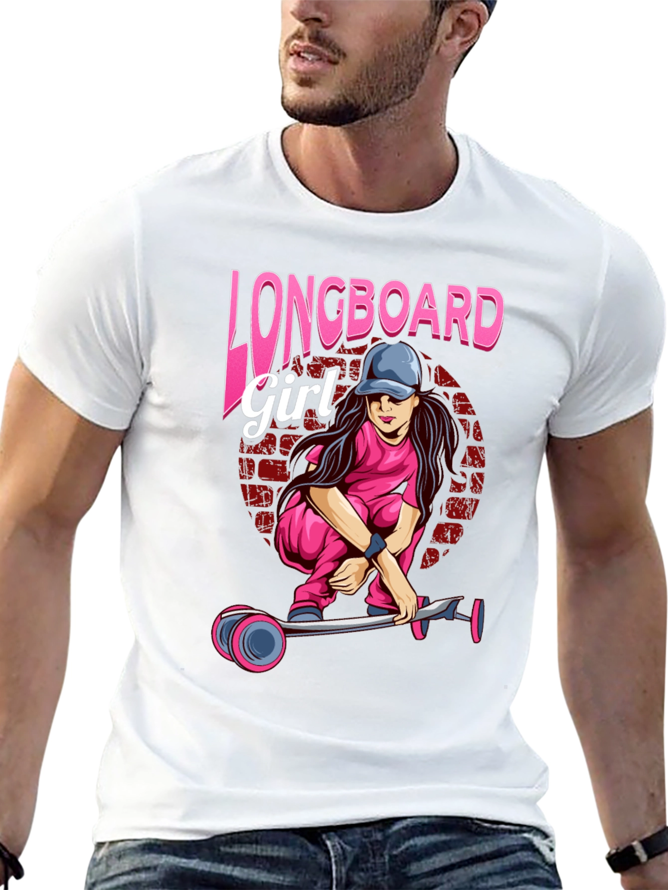Longboard Girl Black T-Shirt