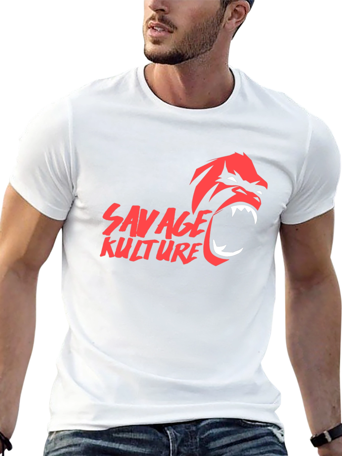 Savage Kulture Gorilla Graphic Black T-Shirt