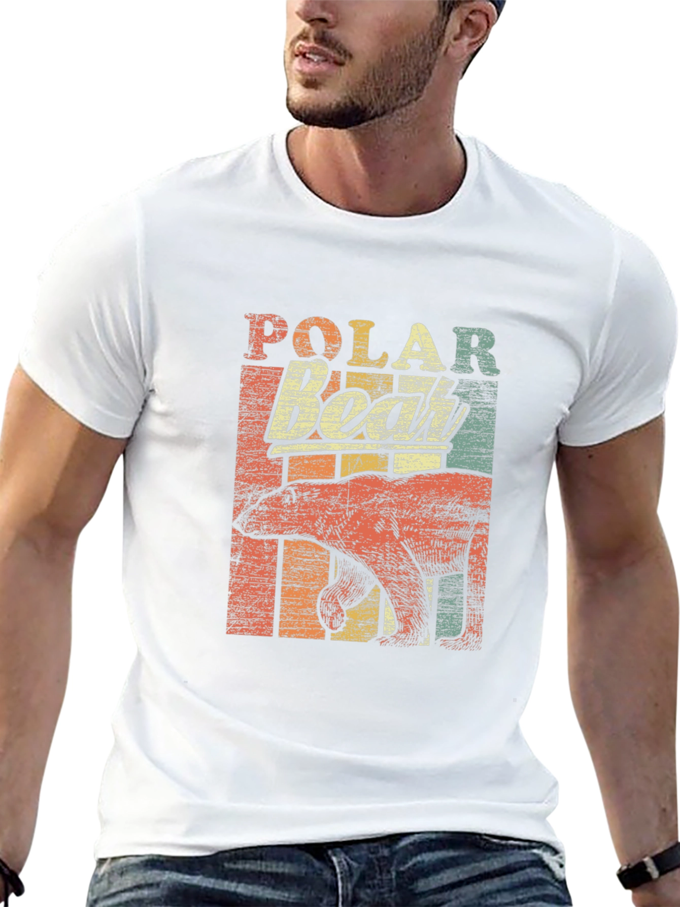 Retro Polar Bear Graphic Tee
