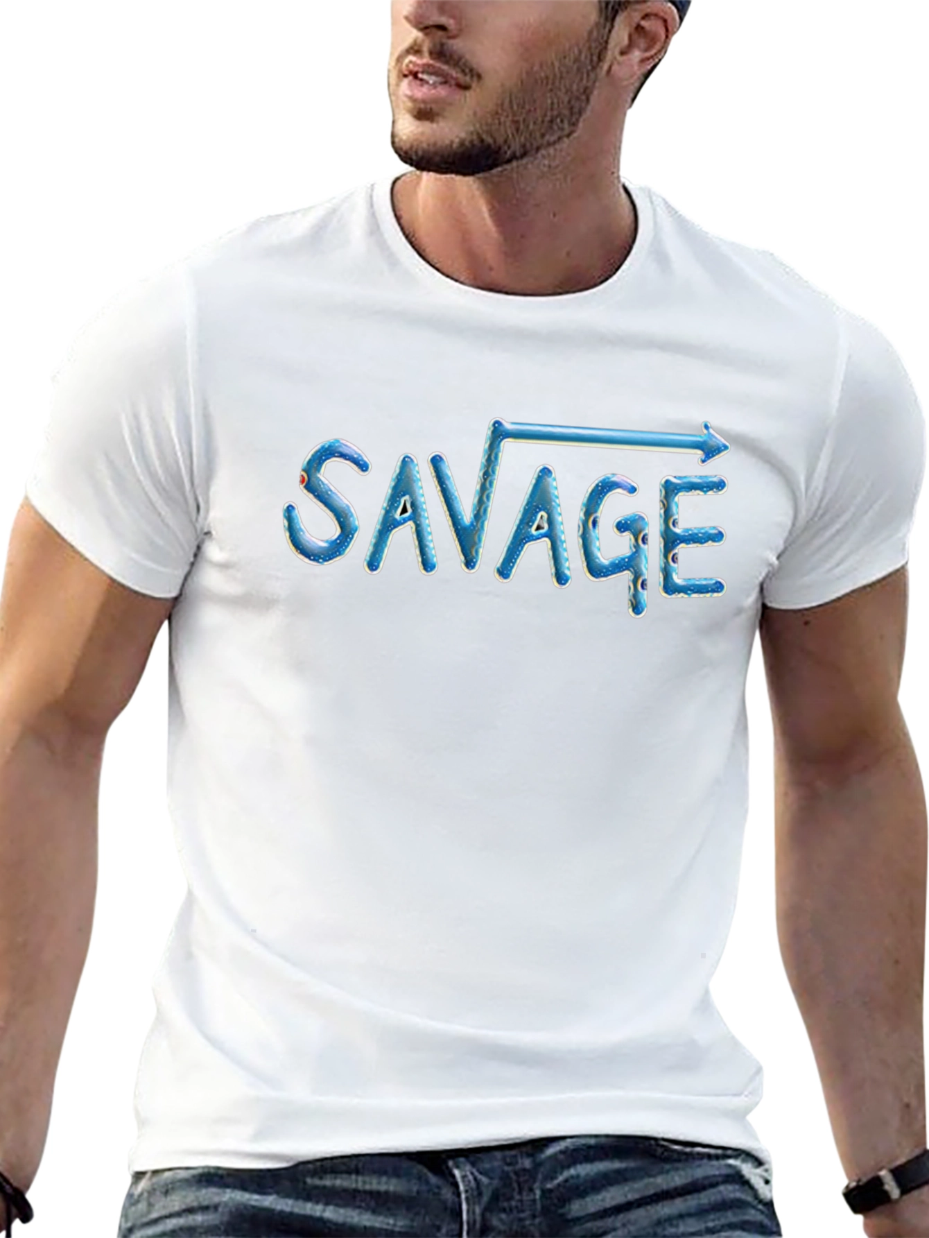 Savage Square Root Graphic Print T-Shirt