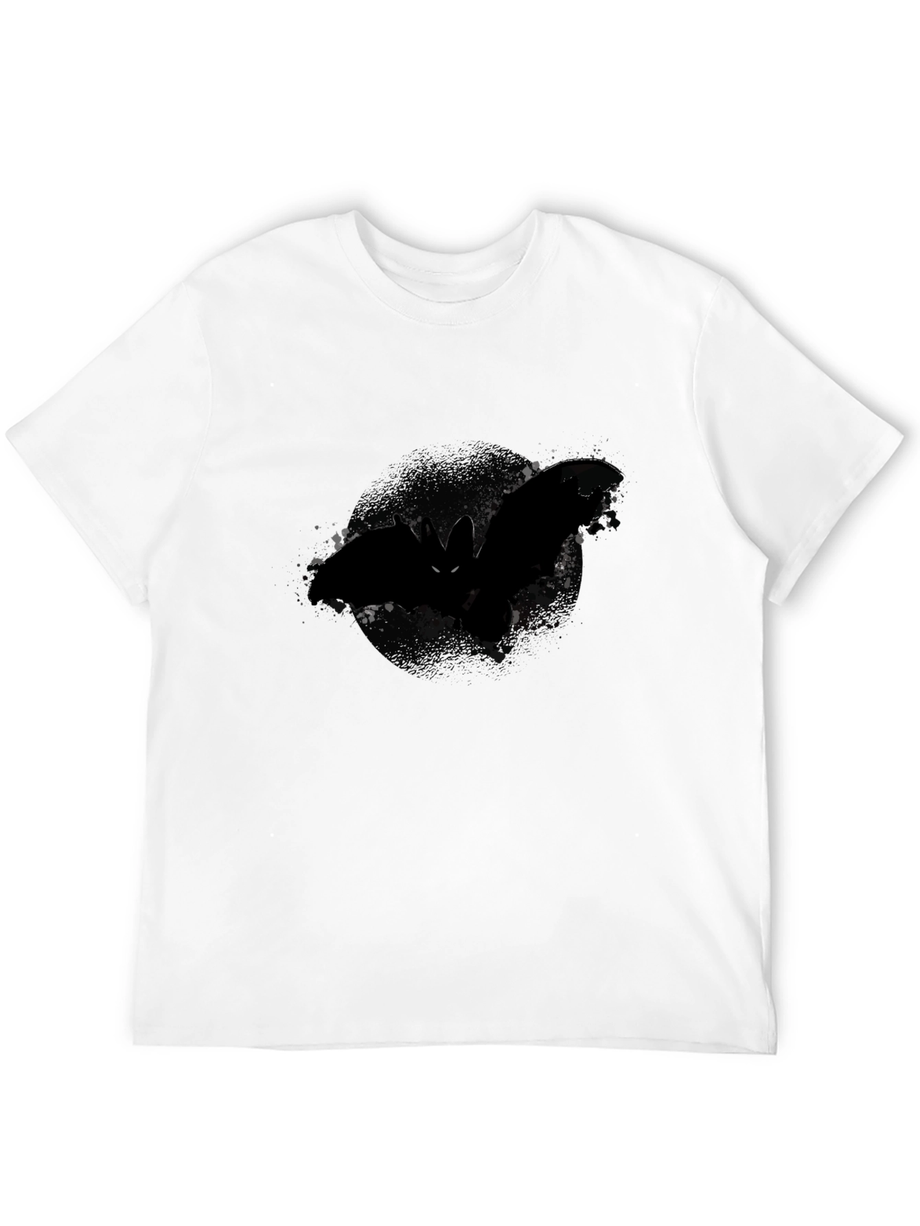 Mens Black Bat Graphic Tee