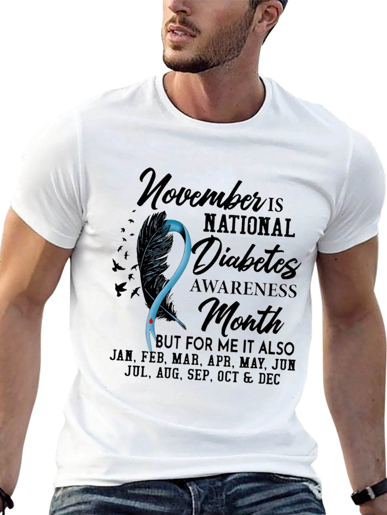 Diabetes Awareness T-Shirt - November Is National Month