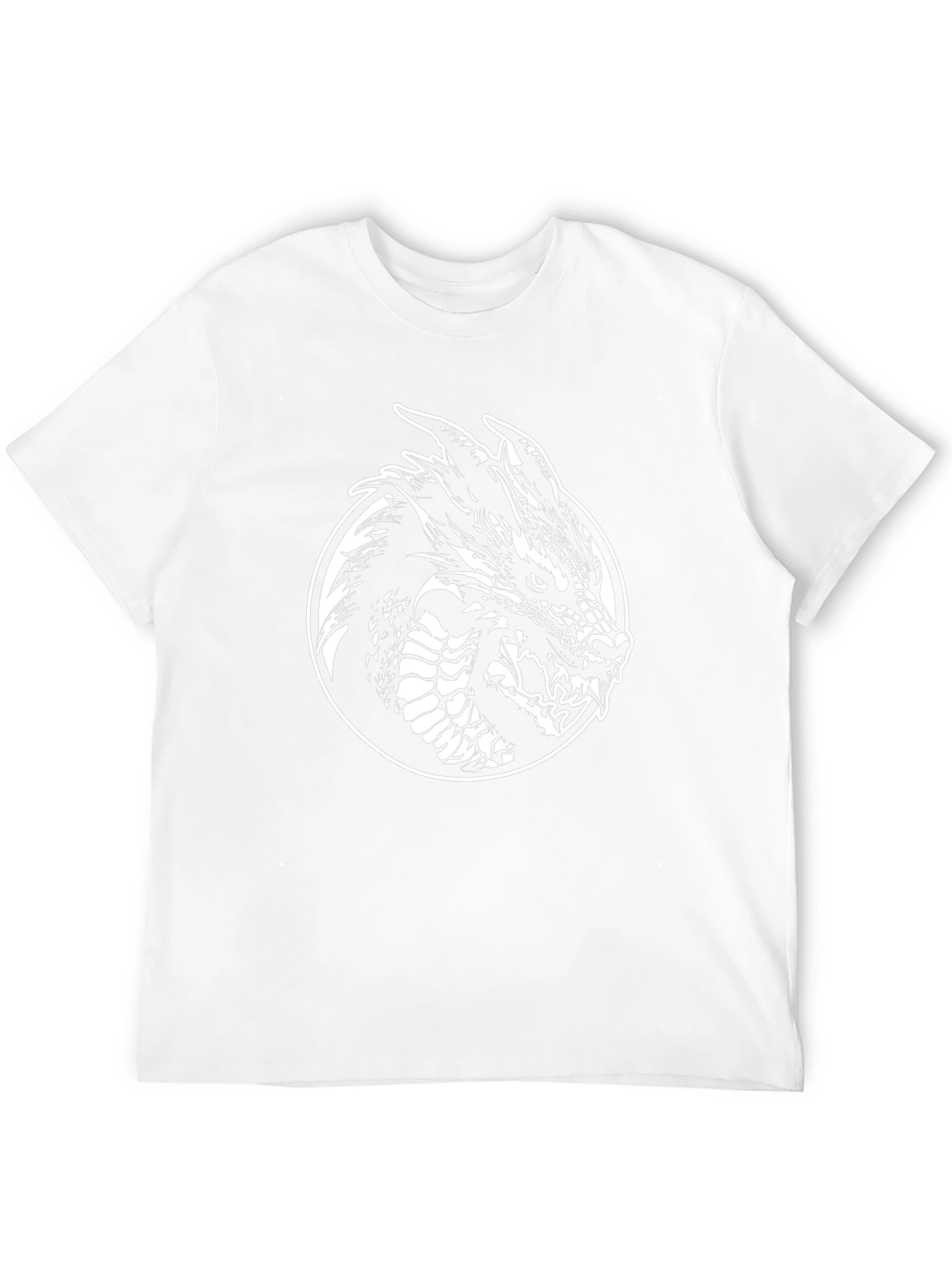 Dragon Graphic Tee - Black Cotton T-Shirt