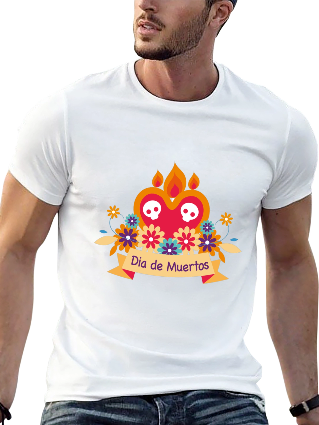 Dia de Muertos Graphic Tee - Black