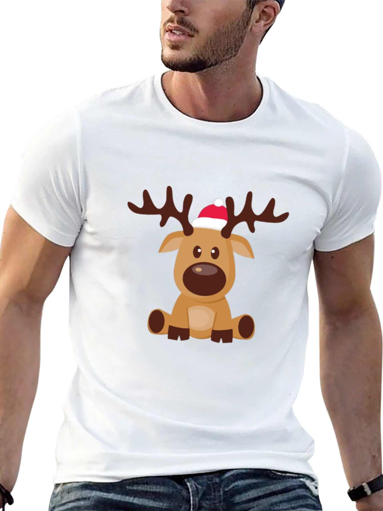 Reindeer Graphic Tee - Holiday Cheer