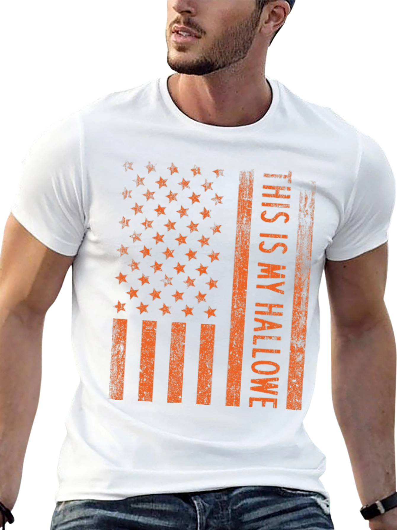 Halloween American Flag T-Shirt