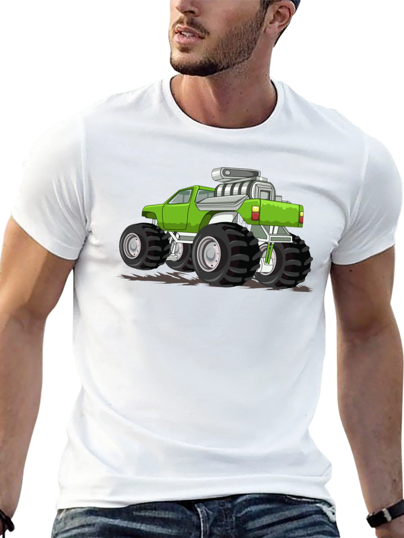 Monster Truck Graphic Tee - Black