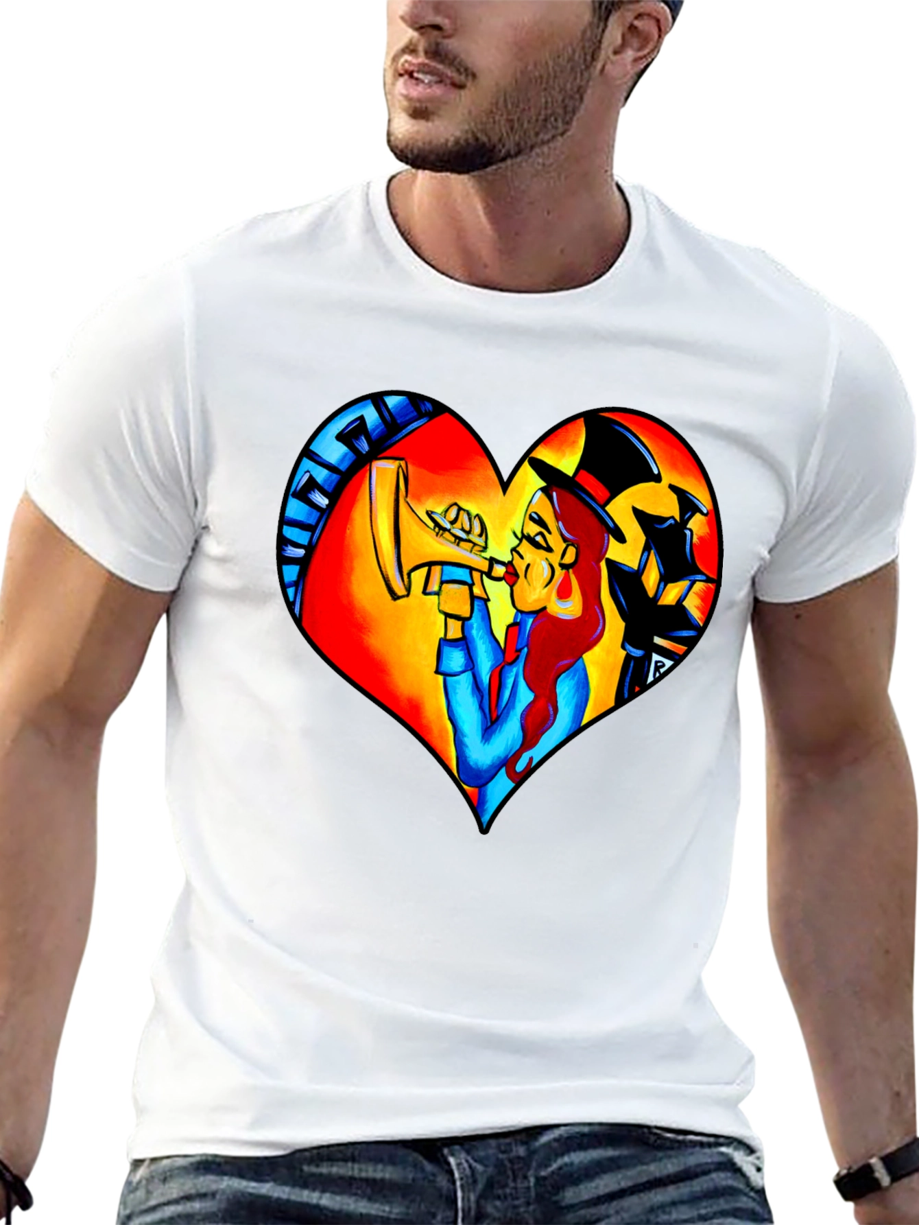 Jazz Lover Heart Graphic Tee