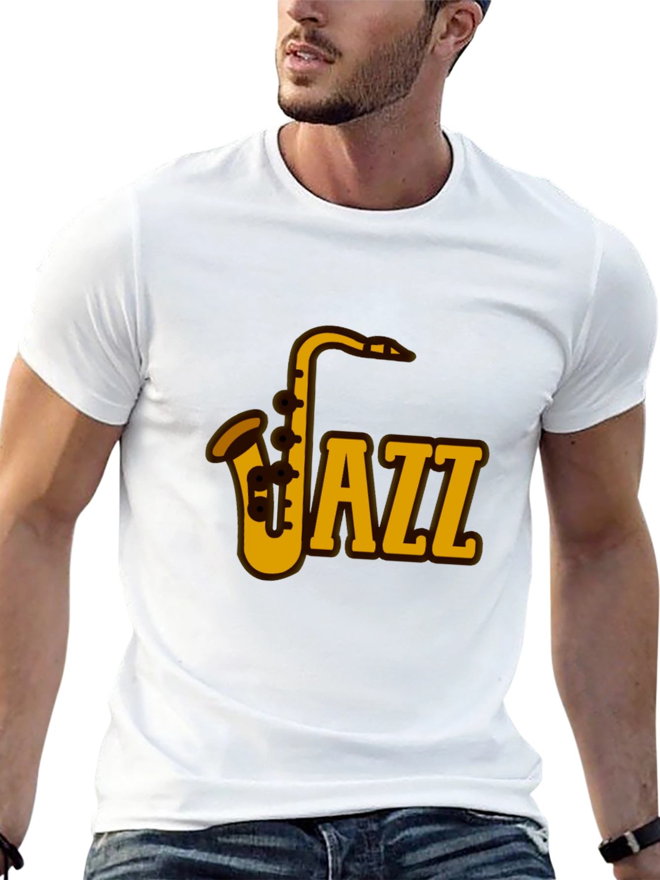 Jazz Saxophone Graphic Tee - Music Lovers T-Shirt